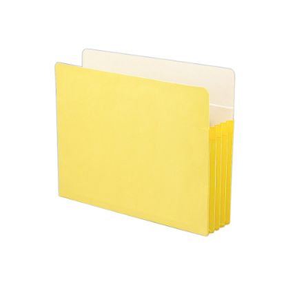 Picture of Smead Color File Pockets, Letter Size, 3 1/2in Expansion, 9 1/2in x 11 3/4in, Yellow