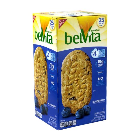 Picture of BELVITA Breakfast Biscuits Blueberry 4-Packs, 25 Count