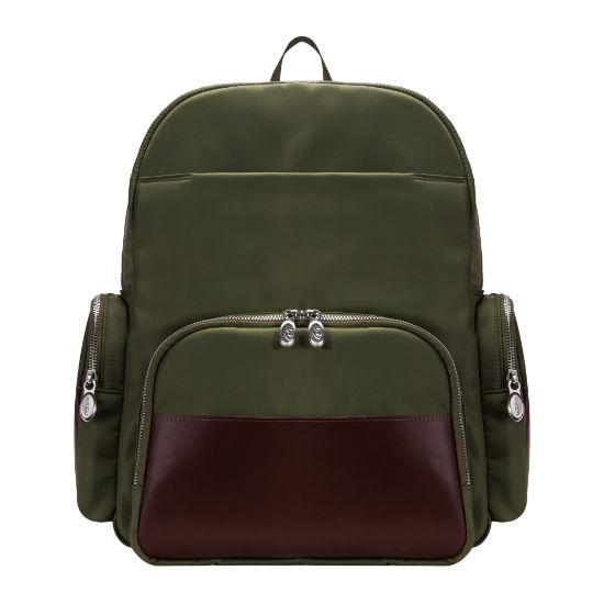 Picture of McKlein N-Series Cumberland Nano Tech Backpack With 17in Laptop Pocket, Green