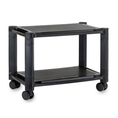 Picture of Mount-It! MI-7854 Under Desk Printer Stand With Wheels, 14-5/8inH x 19-1/4inW x 12-5/8inD, Black