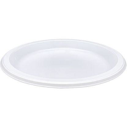 Picture of Genuine Joe 10 1/4in Plastic Plates, White, Pack Of 125