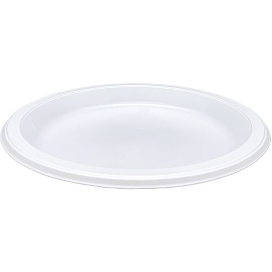 Picture of Genuine Joe 10 1/4in Plastic Plates, White, Pack Of 125