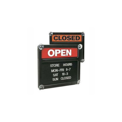 Picture of Office Depot Brand Double-Sided Open/Closed Message Board, 13 1/8in x 15 1/8in