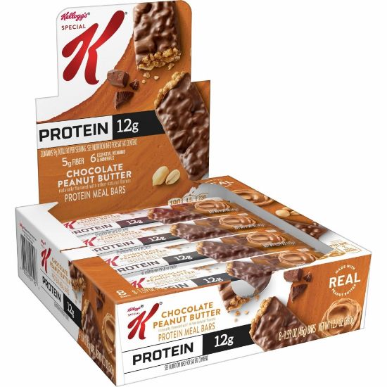 Picture of Special K Chocolate Peanut Butter Protein Meal Bars, 1.59 Oz., Box Of 8