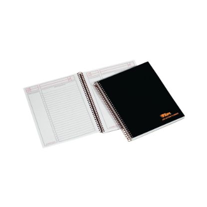 Picture of TOPS Professional Planner Notebook, 8 1/2in x 6 3/4in, 1 Subject, Legal Ruled, 100 Sheets, Black/Metallic