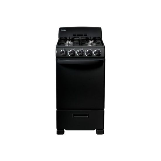 Picture of Danby DR202BGLP - Range - freestanding - niche - width: 20 in - depth: 25 in - height: 36 in - with self-cleaning - black