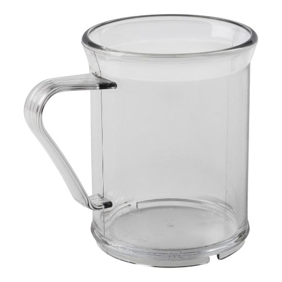 Picture of Cambro Camwear Dinnerware Mugs, 9.6 Oz, Clear, Set Of 48 Mugs