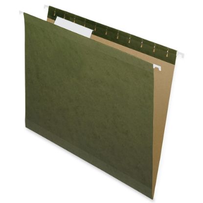 Picture of Nature Saver 1/3-Cut Hanging File Folders, Letter Size, 100% Recycled, Green, Box Of 25