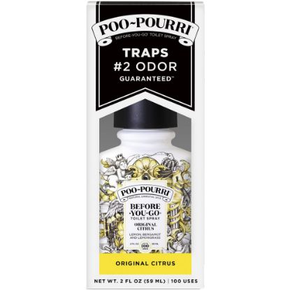 Picture of Poo-Pourri Before You Go Toilet Spray, 2 Oz, Citrus + Bergamot + Lemon + Lemongrass, Pack Of 12 Bottles