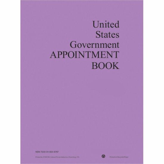 Picture of Unicor Weekly Appointment Book - Weekly - 12 Month - January 2025 - December 2025 - 7:00 AM to 7:45 PM - Monday - Sunday - 1 Week Double Page Layout - Spiral Bound - White - Appointment Schedule, Reminder Section - 1 Each