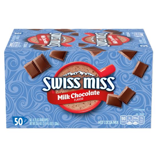 Picture of Swiss Miss Hot Cocoa, 0.73 Oz, Box Of 50 Packets