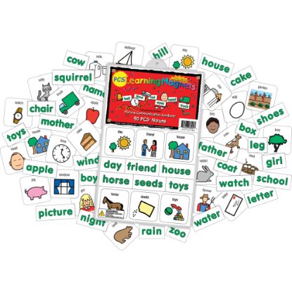 Picture of Barker Creek Magnets, Learning Magnets, PCS Nouns Set, Grades Pre-K+, Pack Of 180