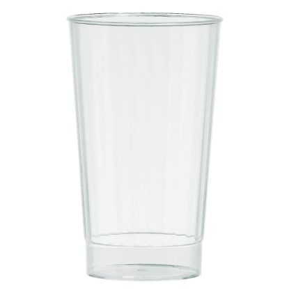 Picture of Amscan Premium Plastic Tumblers, 16 Oz, Clear, 16 Tumblers Per Pack, Case Of 2 Packs