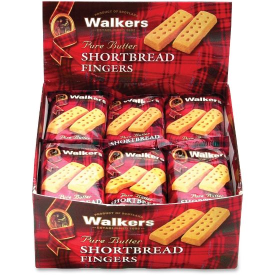 Picture of Walkers Shortbread Finger Cookies, 36 Oz, Box Of 24