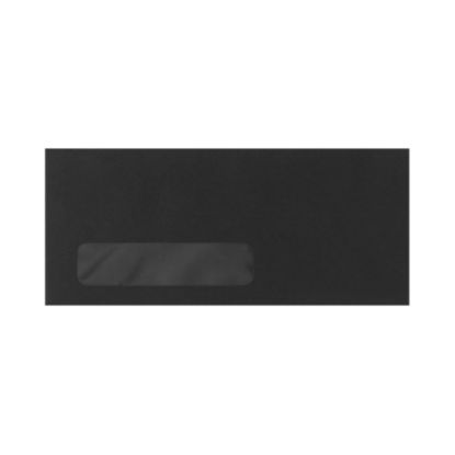 Picture of LUX Window #10 Envelopes, Botton Left Window, Gummed Seal, Midnight Black, Pack Of 1,000