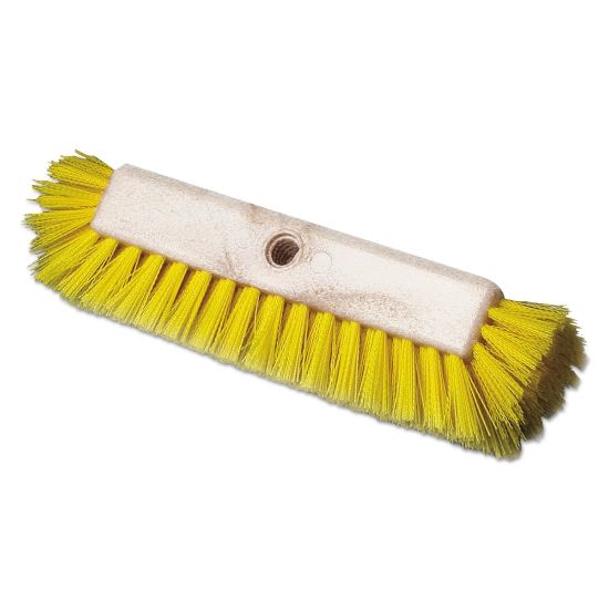 Picture of Boardwalk Dual-Surface Scrub Brush, 10in, Yellow