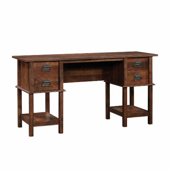 Picture of Sauder Viabella 60inW Computer Desk, Curado Cherry