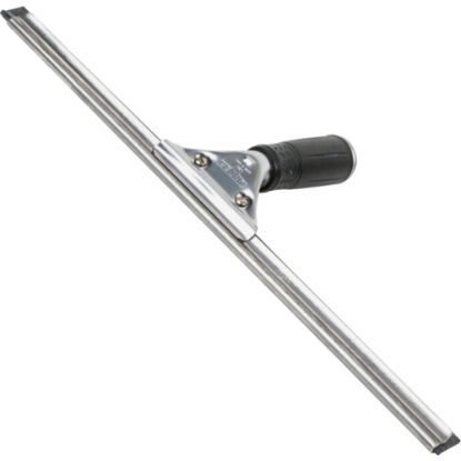 Picture of Unger 16in Pro Stainless Steel Complete Squeegee - 16in Blade - Rubber Handle - Non-slip Grip, Ergonomic - Stainless Steel - 10 / Carton