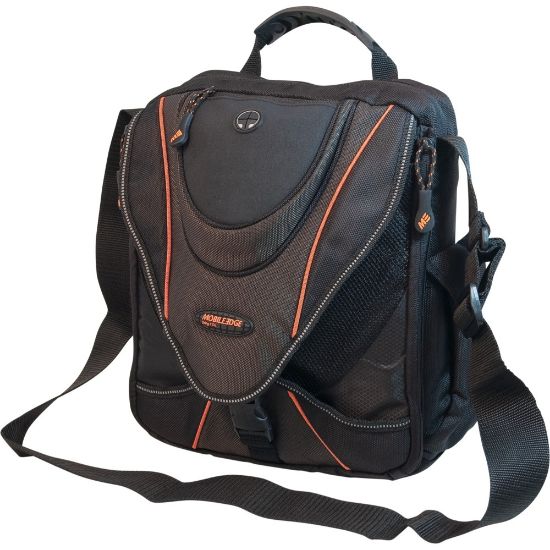 Picture of Mobile Edge 13.3in Mini Messenger Bag - Black with Orange Trim