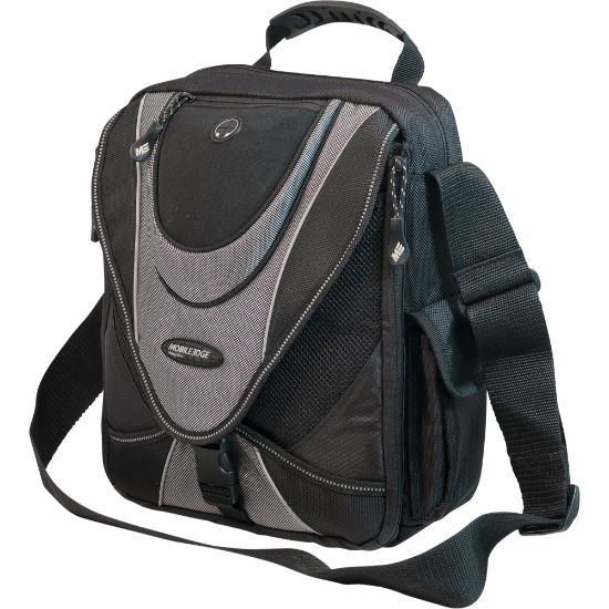 Picture of Mobile Edge 13.3in Mini Messenger Bag - Black/ Silver