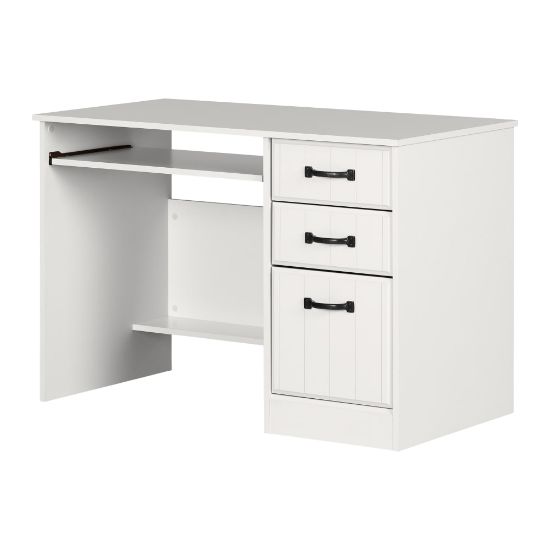 Picture of South Shore Farnel 45inW Computer Desk, Pure White