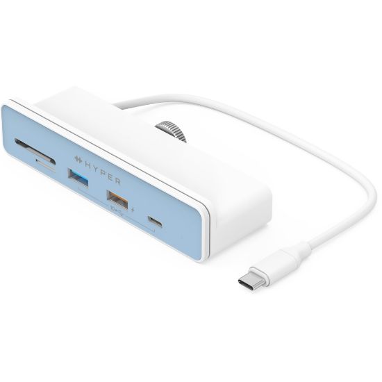 Picture of Targus Sanho HyperDrive 6-in-1 USB-C Hub for iMac 24?, 1.03inH x 1.57inW x 4.72inD, White, HD34A8