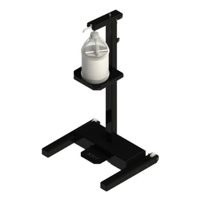 Picture of Built Sanitizer Floor Stand, 37in x 20in x 16-1/2in, Black