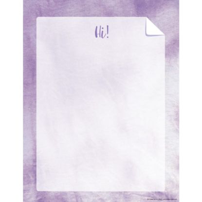 Picture of Barker Creek Designer Computer Paper, 8-1/2in x 11in, Purple Tie-Dye, Pack Of 50 Sheets