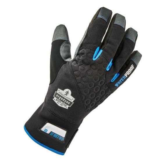 Picture of Ergodyne ProFlex 817WP Reinforced Thermal Waterproof Utility Gloves, Small, Black