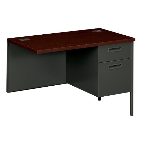 Picture of HON Metro Classic 42inW Right Desk Return, Mahogany/Charcoal