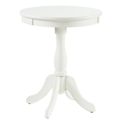 Picture of Powell Joris Round Side Table, 22inH x 18in, White