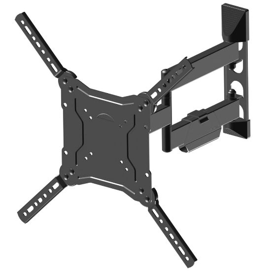 Picture of BLACK+DECKER Full-Motion Medium Flat-Panel Mount For 32in To 60in TVs, 2.4inH x 10inW x 10.7inD, Black