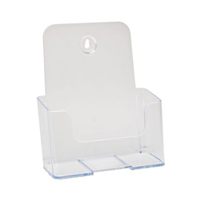 Picture of Office Depot Brand Single Compartment Booklet Size Literature Holder, 7-3/4inH x 6-1/2inW x 3-3/4inD, Clear