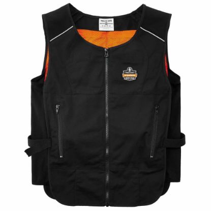 Picture of Ergodyne Chill-Its Phase Change Cooling Vest, Small/Medium, Black, 6255