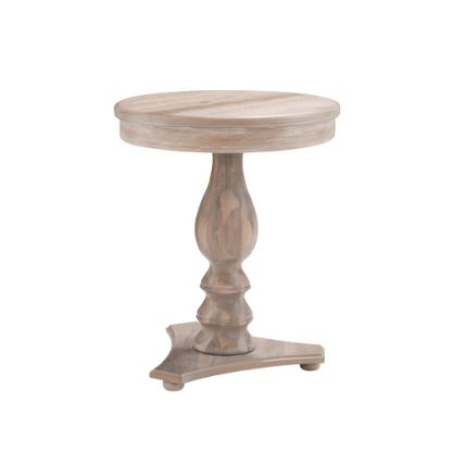 Picture of Powell Weston Side Table, 24-1/2inH x 20inW x 20inD, Natural