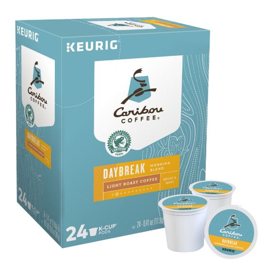 Picture of Caribou Coffee Single-Serve Coffee K-Cup Pods, Daybreak Morning Blend, Carton Of 24