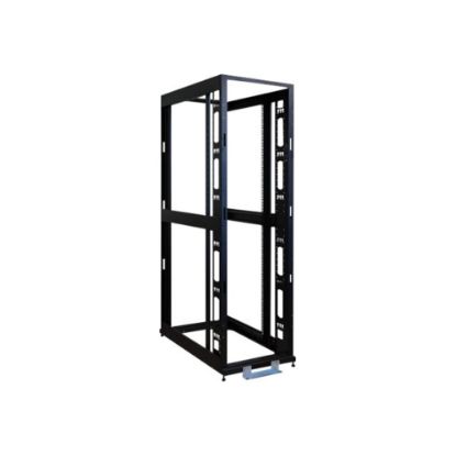 Picture of Tripp Lite 48U 4-Post Open Frame Rack Server Cabinet w/ Heavy Duty Casters - Rack open frame - 4-post - black - 48U - 19in