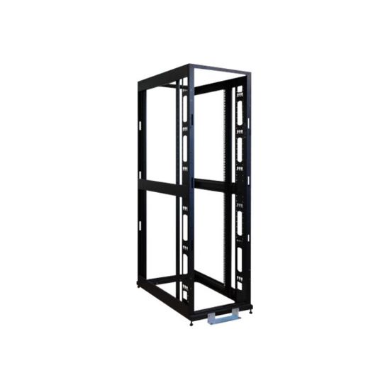 Picture of Tripp Lite 48U 4-Post Open Frame Rack Server Cabinet w/ Heavy Duty Casters - Rack open frame - 4-post - black - 48U - 19in