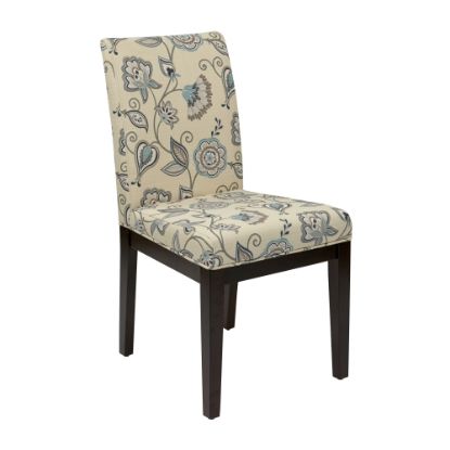 Picture of Ave Six Dakota Parsons Chair, Avignon Sky/Dark Brown