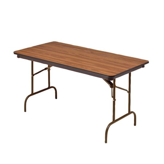 Picture of Iceberg Premium Folding Table, Rectangular, 60inW x 30inD, Oak/Brown