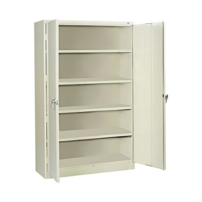 Picture of Assembled Jumbo Steel Storage Cabinet, 48w x 24d x 78h, Putty