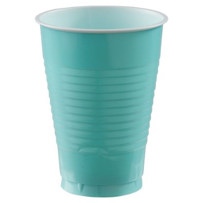 Picture of Amscan 436811 Plastic Cups, 12 Oz, Robins Egg Blue, 50 Cups Per Pack, Case Of 3 Packs