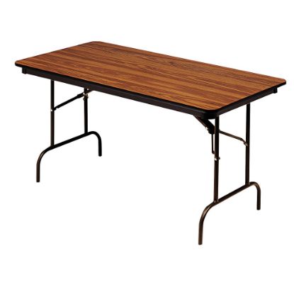 Picture of Iceberg Premium Folding Table, Rectangular, 96inW x 30inD, Oak/Brown