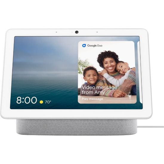 Picture of Google Nest Hub Max Smart Home Assistant With Voice Search and Voice Command, White