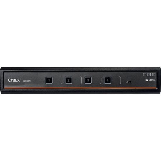 Picture of Vertiv Cybex SC900 Secure KVM | Dual Head | 4 Port Universal DisplayPort | USB-C | NIAP version 4.0 Certified - Secure Desktop KVM Switches | Secure KVM Switch | Dual Head | NIAP Certified | Secure Keyboard