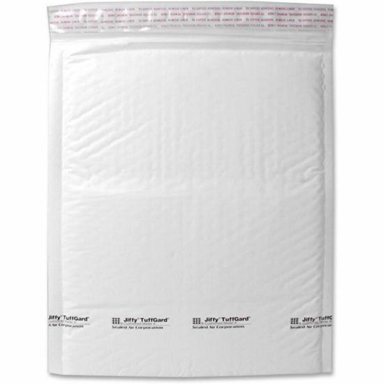 Picture of Sealed Air Tuffgard Premium Cushioned Mailers - Bubble - #6 - 12 1/2in Width x 19in Length - Peel & Seal - Poly - 25 / Carton - White