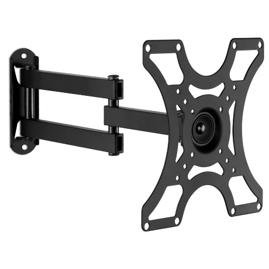 Picture of Mount-It! Wall Mount Bracket With Full-Motion Arm For 19 - 42in TVs, 9.2inH x 12.4inW x 2.4inD, Silver