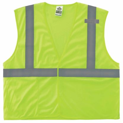 Picture of Ergodyne GloWear Safety Vest, Economy, Type-R Class 2, 4X/5X, Lime, 8210HL