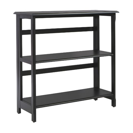 Picture of Office Star Brookings 33inH 3-Shelf Bookcase, Black