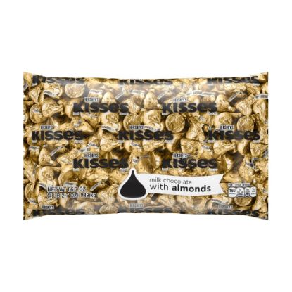 Picture of Hersheys Kisses Milk Chocolate With Almonds, 66.7 Oz Bag